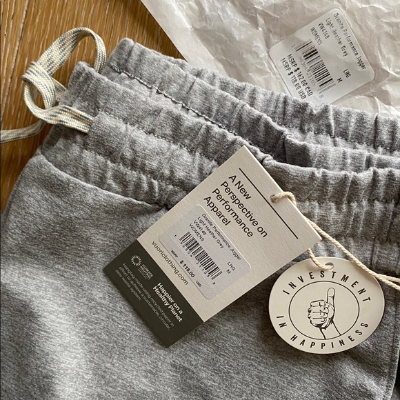 NWT! VUORI Granite Performance Jogger (M) Light Heathered Grey - Picture 2 of 12